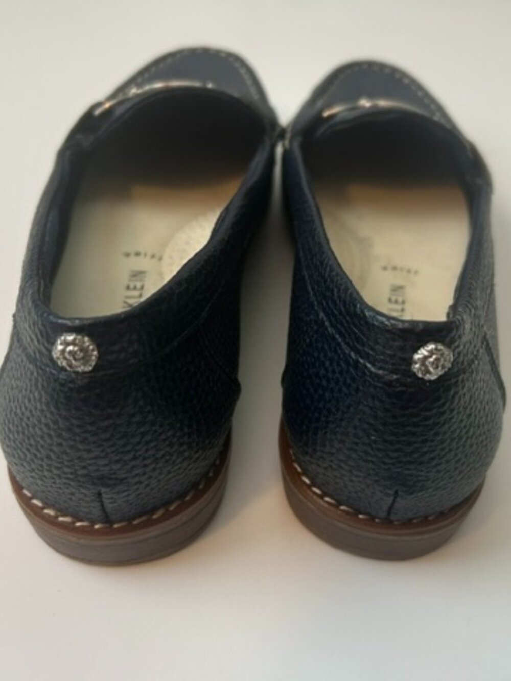 Anne Klein iFlez Blue Slip On Loafers Women's size 8.5 - Like New - Picture 2 of 6